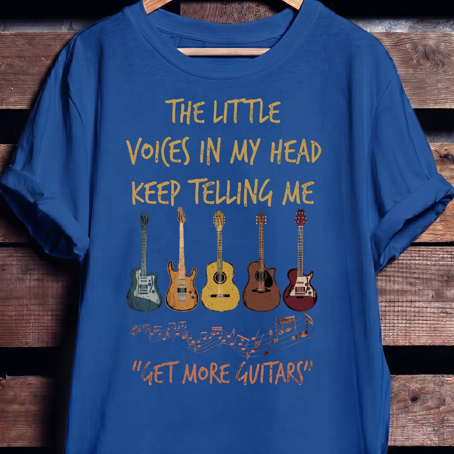 Get More Guitars Voices In My Head T-shirt - Funny Musician Tee - The Music Frontiers
