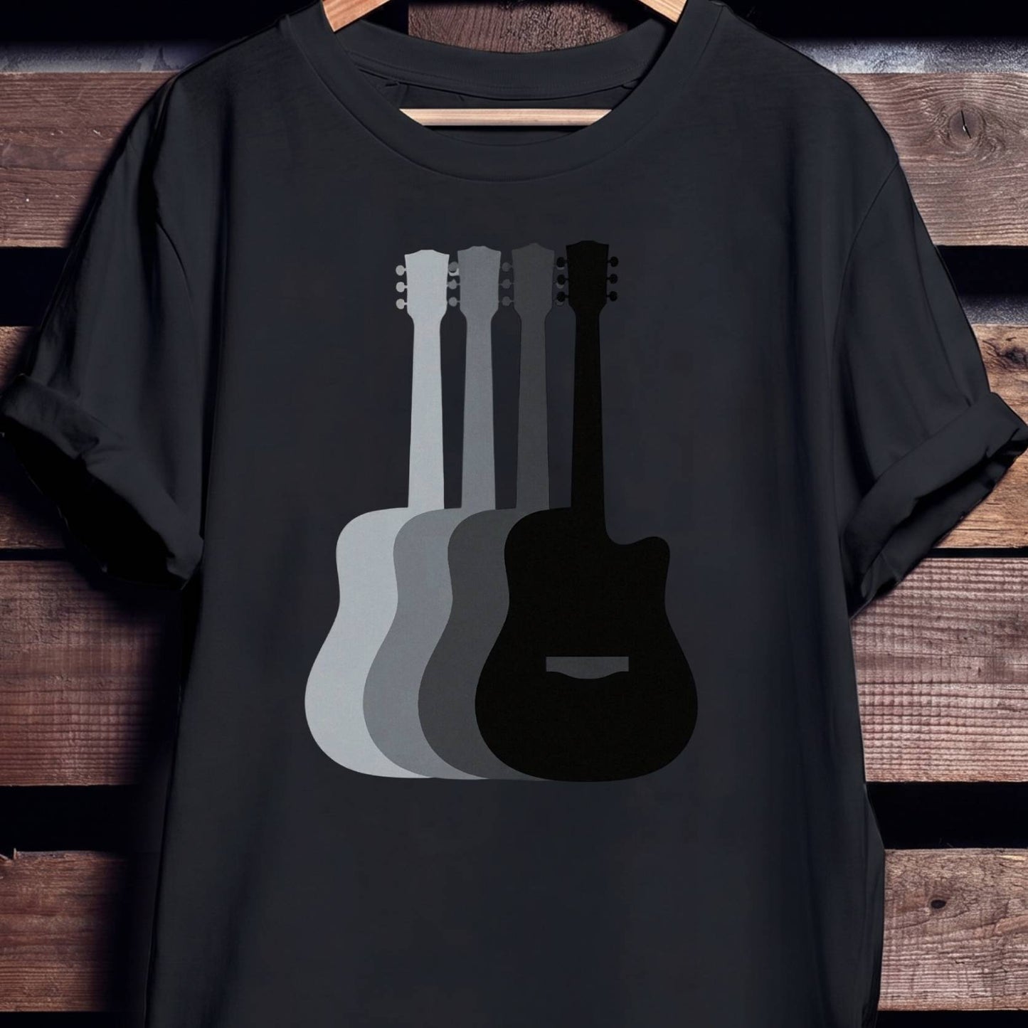Gradient Guitar Silhouette