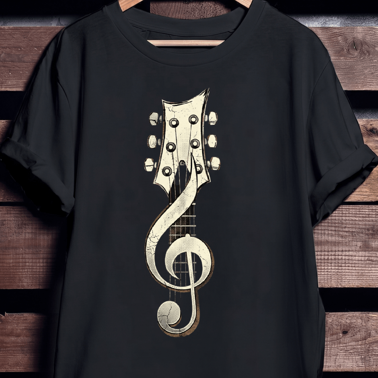 Acoustic Guitar Music note Vintage - The Music Frontiers