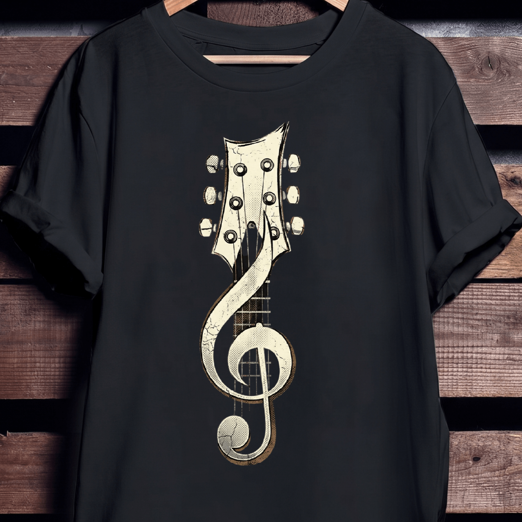 Acoustic Guitar Music note Vintage - The Music Frontiers