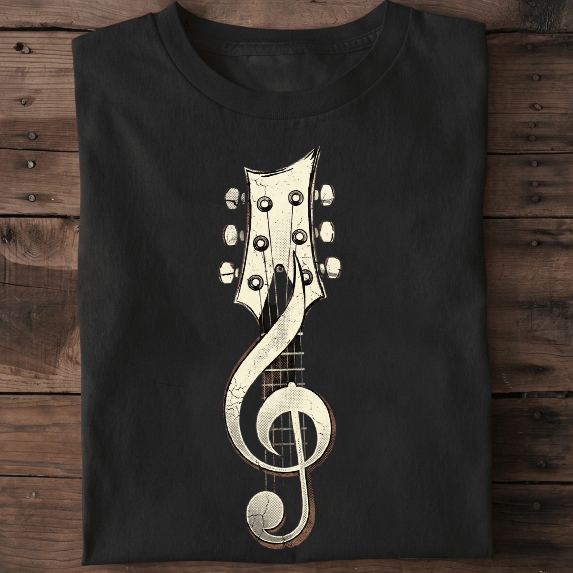 Acoustic Guitar Music note Vintage - The Music Frontiers