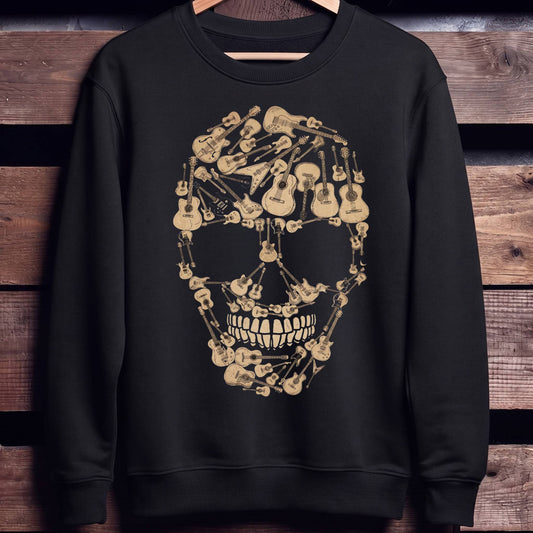 Guitar Collage Skull Mosaic