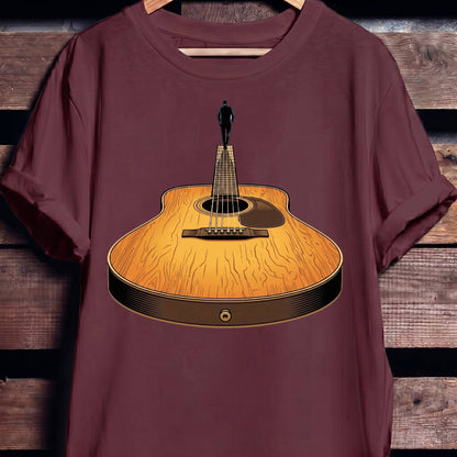 Guitar Headstock Man Illusion Tee - The Music Frontiers