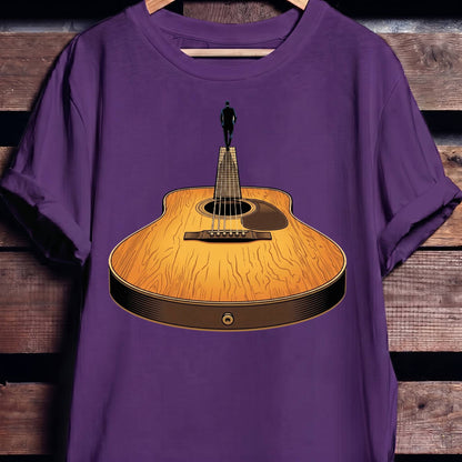 Guitar Headstock Man Illusion Tee - The Music Frontiers