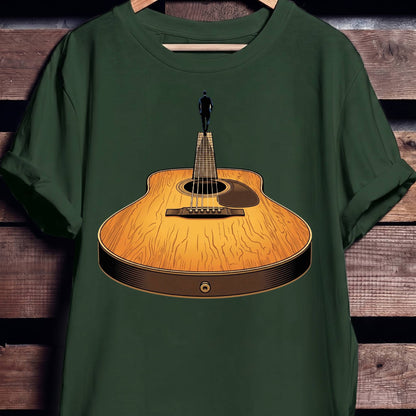 Guitar Headstock Man Illusion Tee - The Music Frontiers