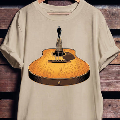 Guitar Headstock Man Illusion Tee - The Music Frontiers