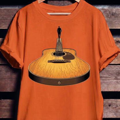 Guitar Headstock Man Illusion Tee - The Music Frontiers