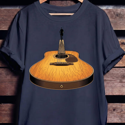 Guitar Headstock Man Illusion Tee - The Music Frontiers