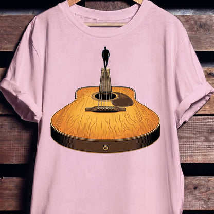 Guitar Headstock Man Illusion Tee - The Music Frontiers