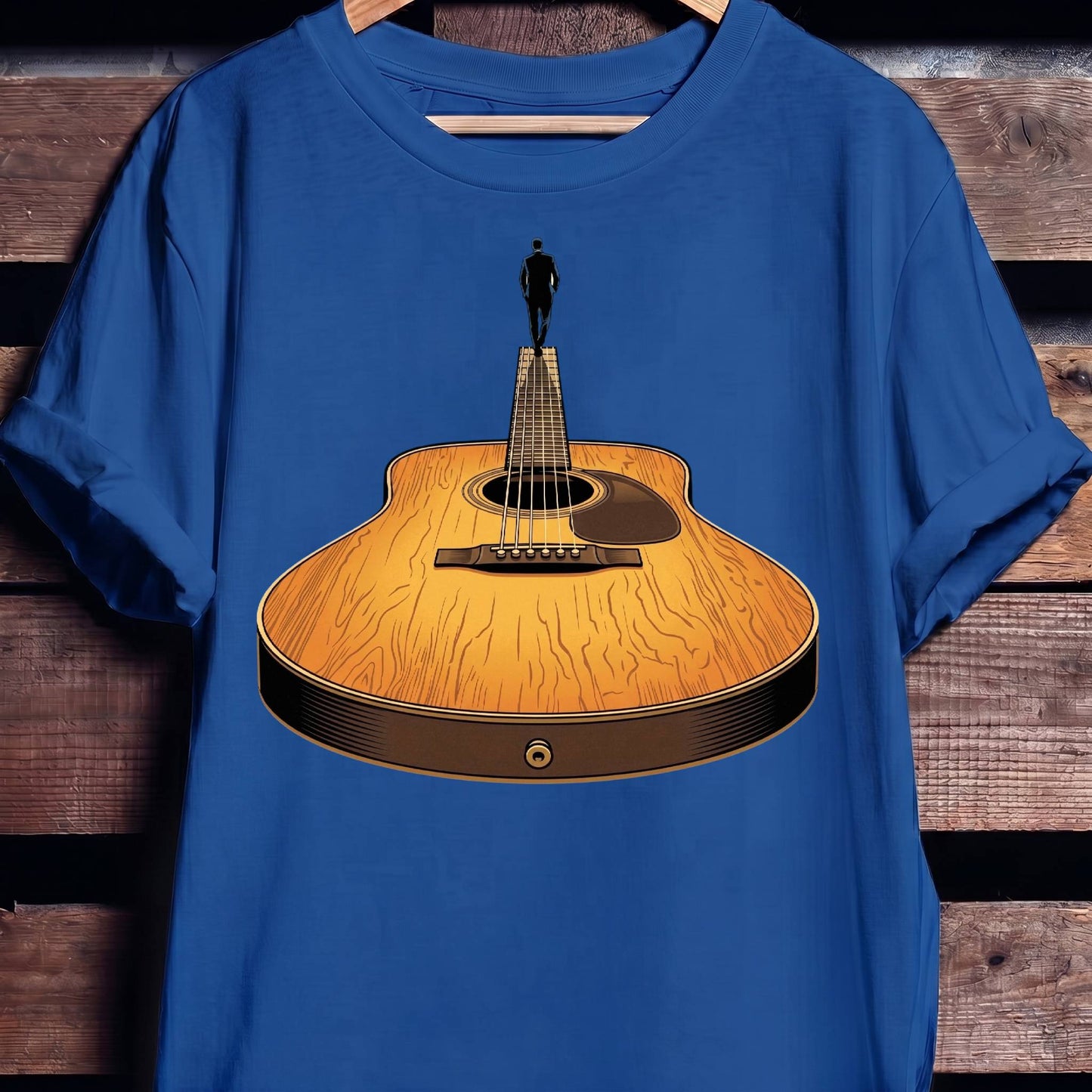 Guitar Headstock Man Illusion Tee - The Music Frontiers