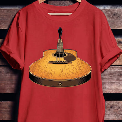 Guitar Headstock Man Illusion Tee - The Music Frontiers