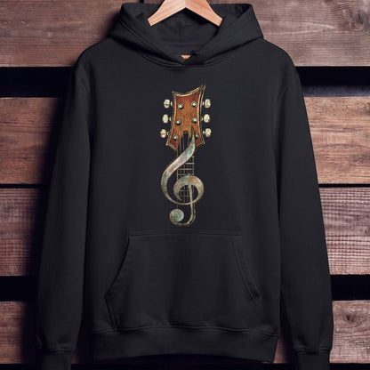 Guitar Headstock Treble Clef T‑Shirt - Unisex Standard Hoodie