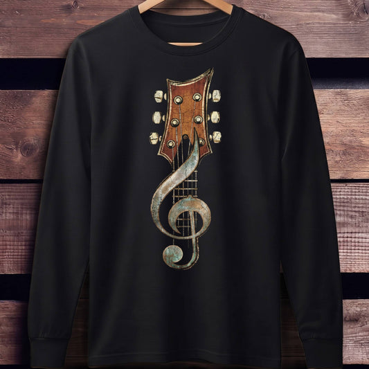 Guitar Headstock Treble Clef T‑