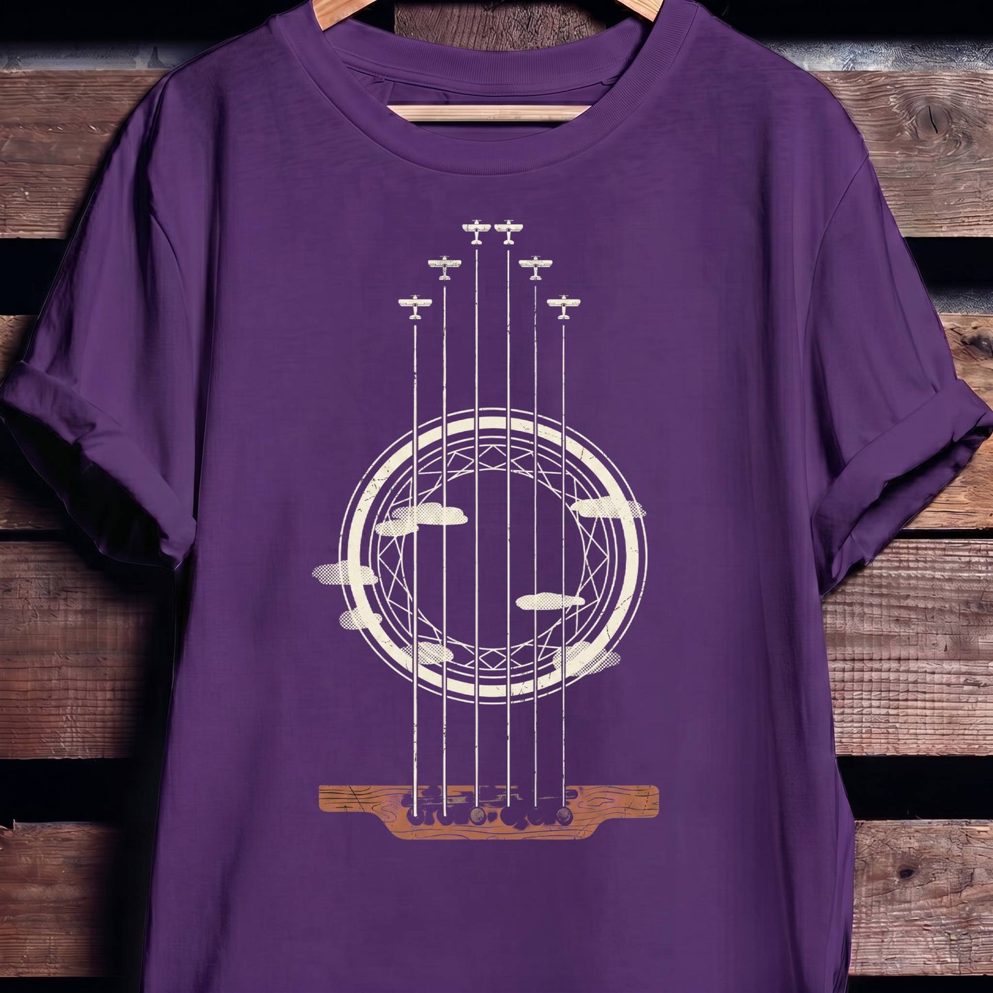Guitar Rosette Soundhole Tee - The Music Frontiers