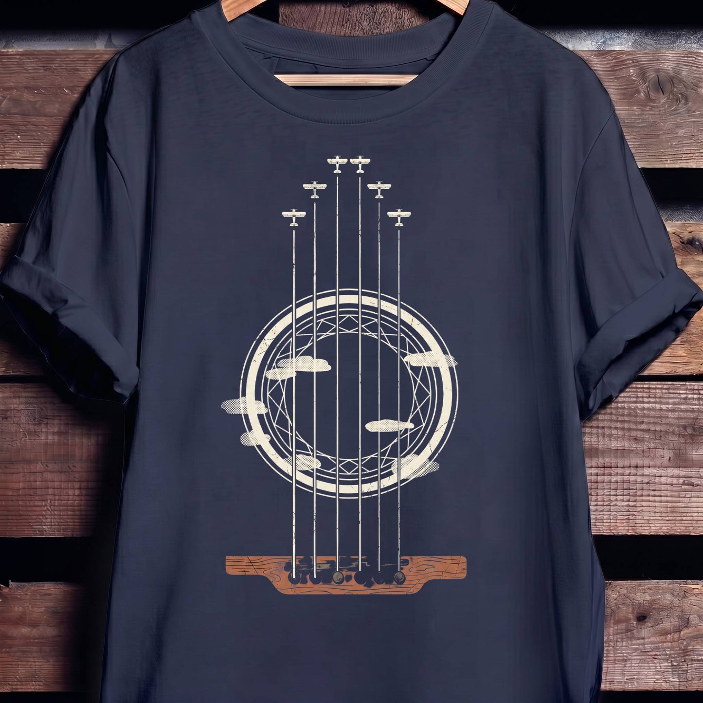 Guitar Rosette Soundhole Tee - The Music Frontiers