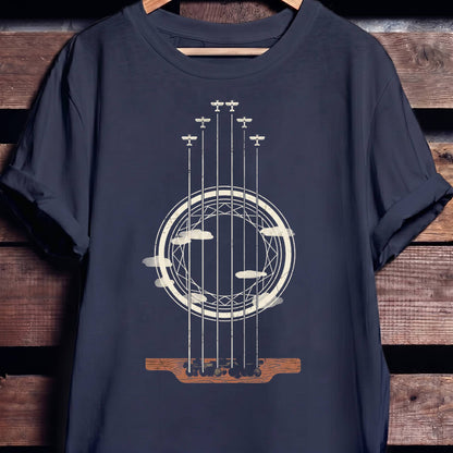 Guitar Rosette Soundhole Tee - The Music Frontiers