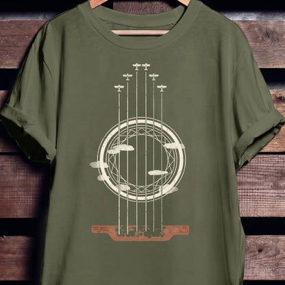 Guitar Rosette Soundhole Tee - The Music Frontiers