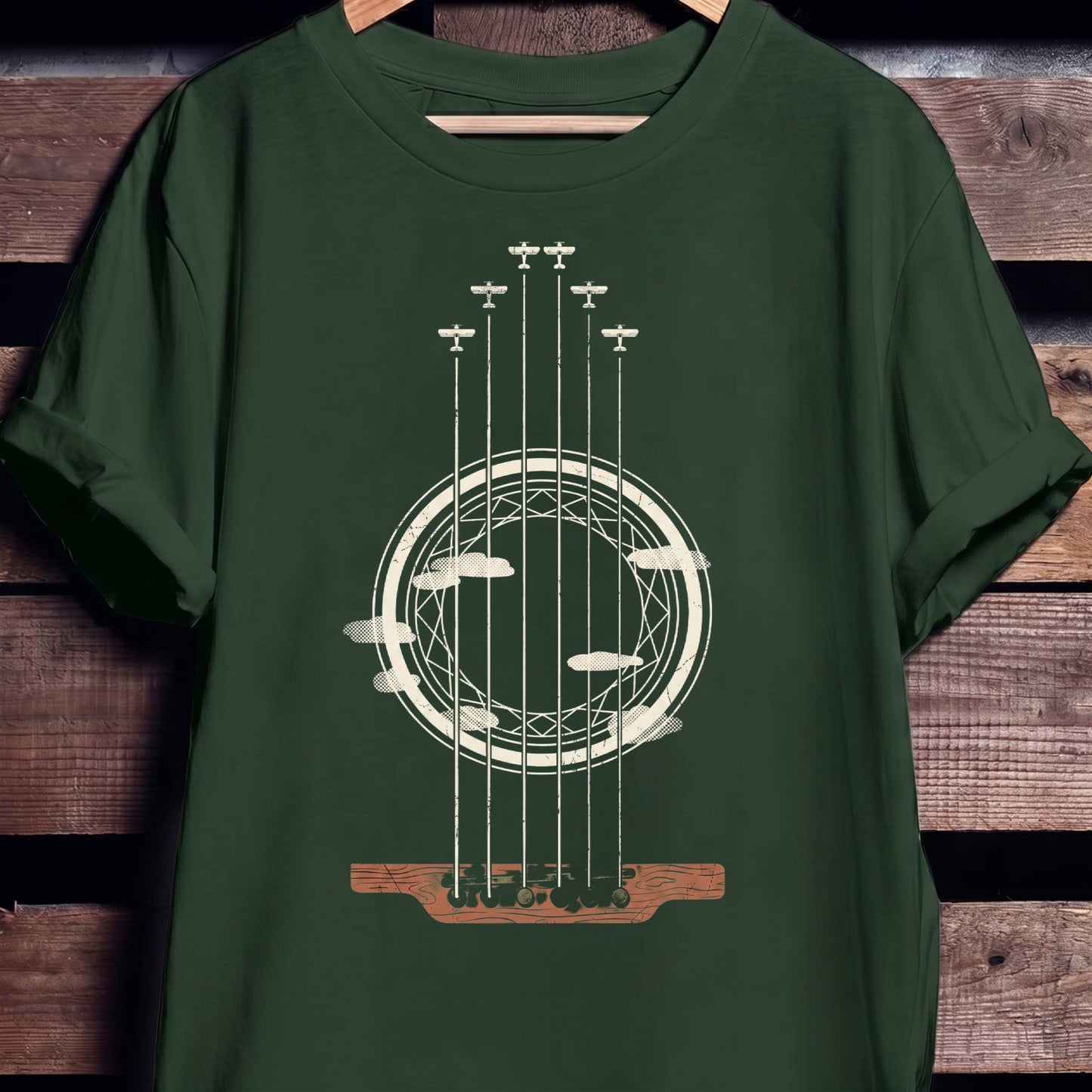 Guitar Rosette Soundhole Tee - The Music Frontiers