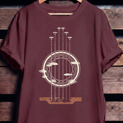 Guitar Rosette Soundhole Tee - The Music Frontiers