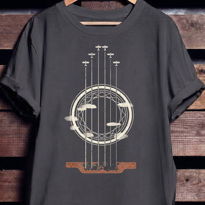 Guitar Rosette Soundhole Tee - The Music Frontiers