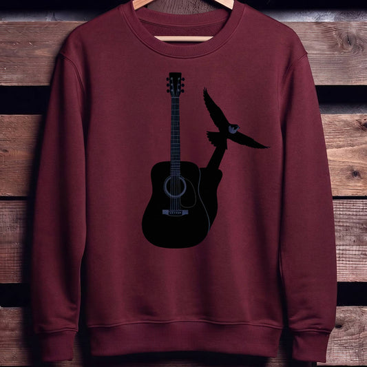 Guitar Shadow Bird Flight