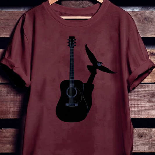 Guitar Shadow Bird Flight