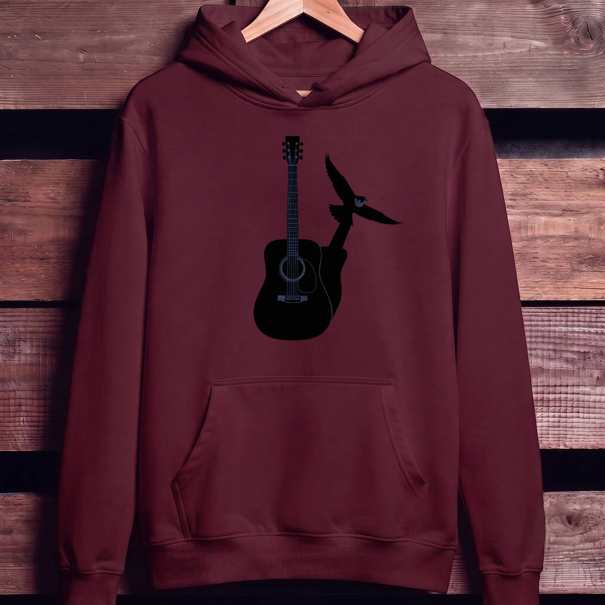 Guitar Shadow Bird Flight