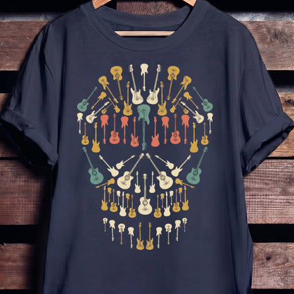 Guitar Skull Musical Illusion Tee