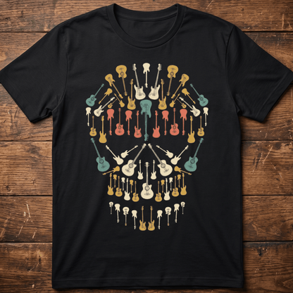 Guitar Skull Musical Illusion Tee - The Music Frontiers