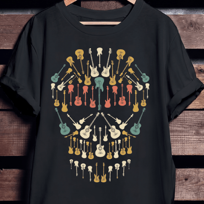 Guitar Skull Musical Illusion Tee - The Music Frontiers