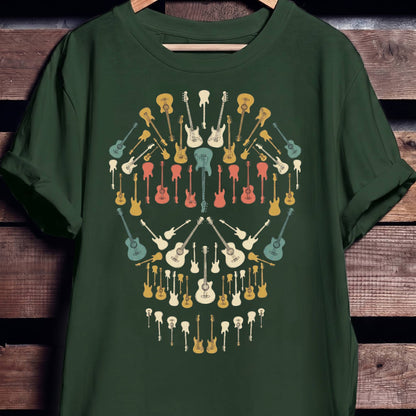 Guitar Skull Musical Illusion Tee