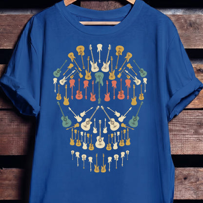 Guitar Skull Musical Illusion Tee