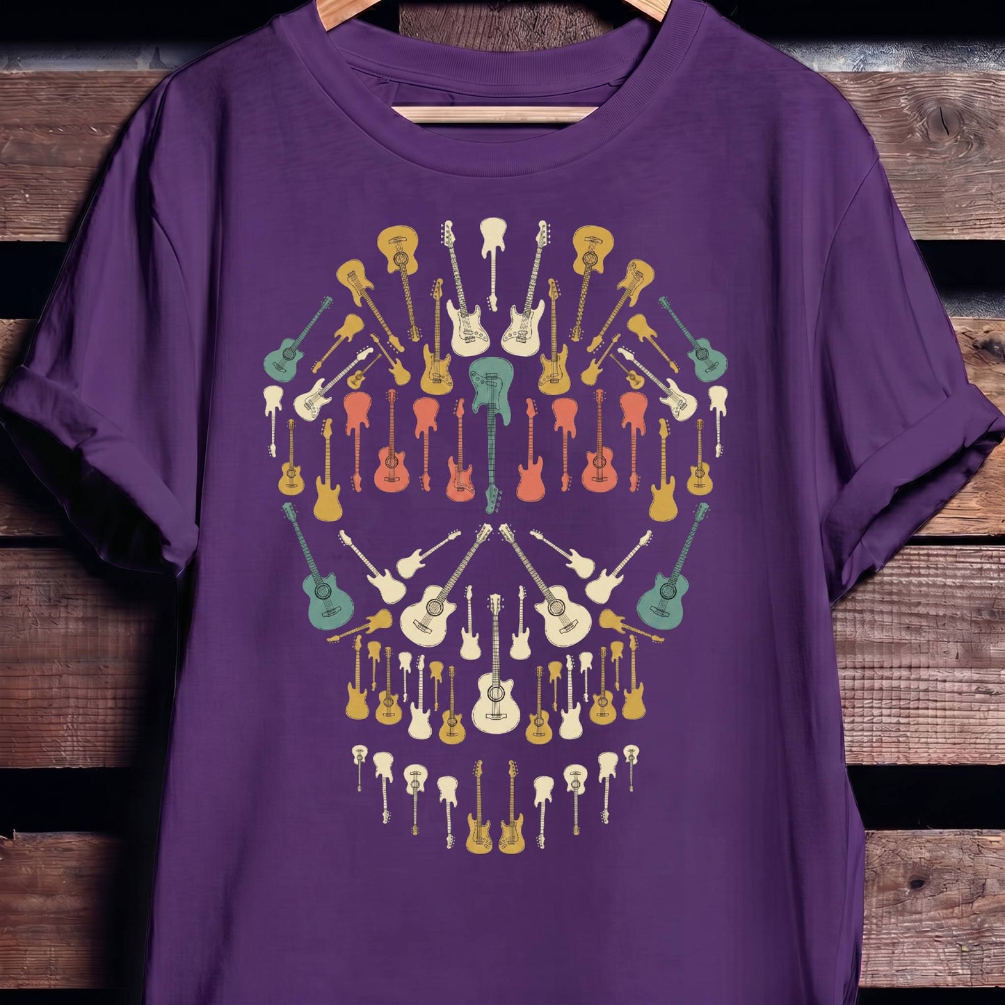 Guitar Skull Musical Illusion Tee