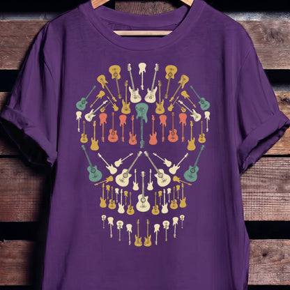 Guitar Skull Musical Illusion Tee