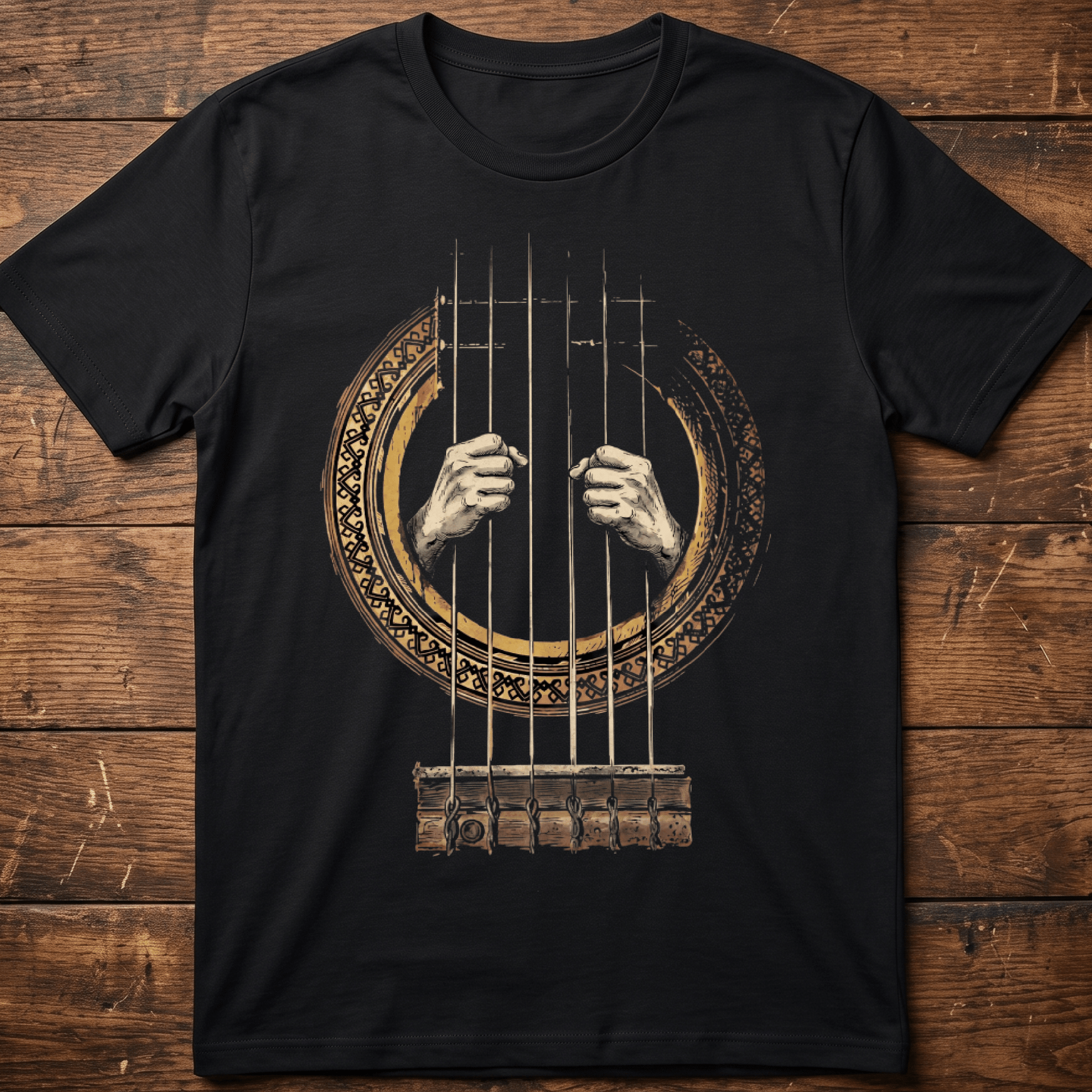 Guitar String Prison Graphic Tee - The Music Frontiers