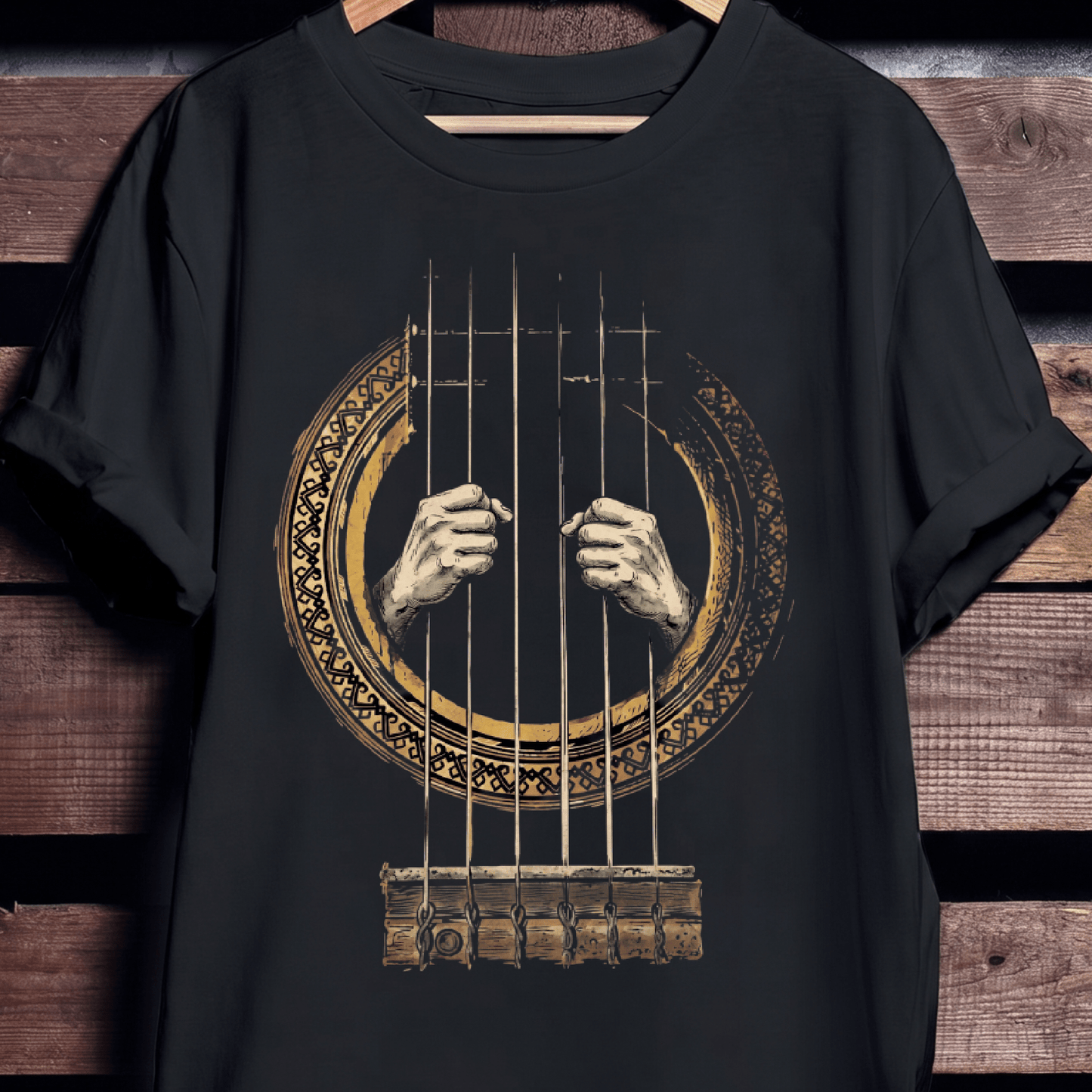 Guitar String Prison Graphic Tee - The Music Frontiers