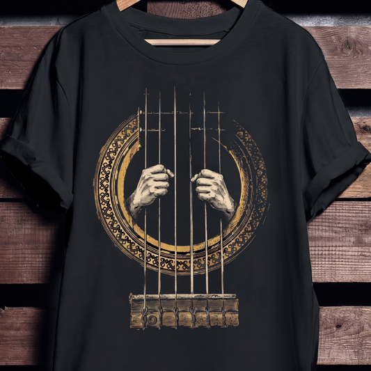 Guitar String Prison Graphic Tee - The Music Frontiers