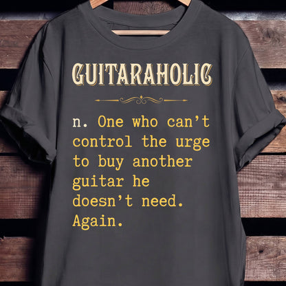 Guitaraholic Definition Funny Guitarist Tee