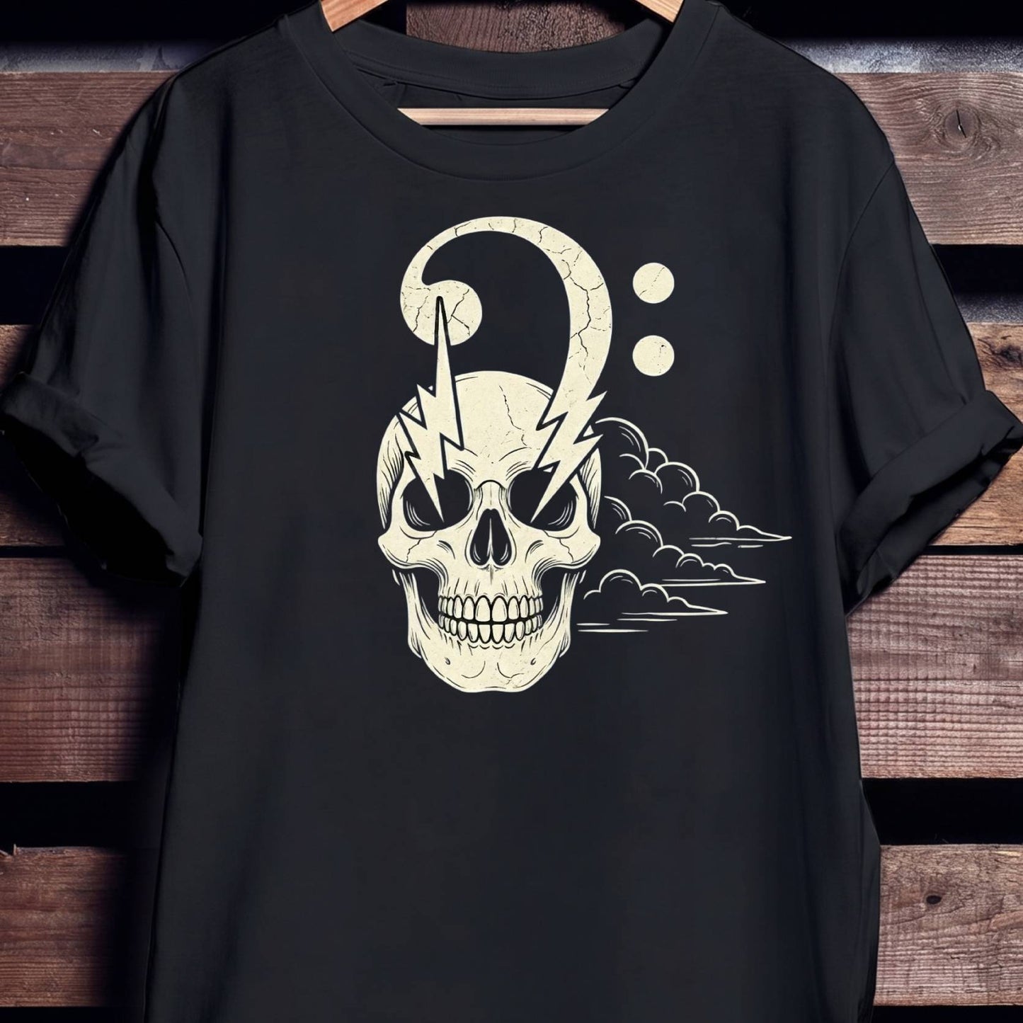 Hard Rock Bass Music Skull Tee