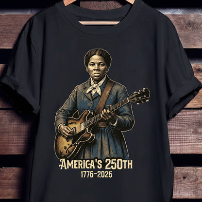 Harriet Tubman Playing Guitar America 250 - The Music Frontiers