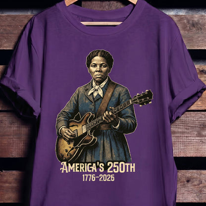 Harriet Tubman Playing Guitar America 250 - The Music Frontiers