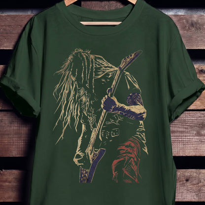 Heavy Metal Bassist Graphic Tee - The Music Frontiers