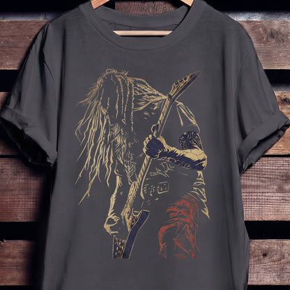 Heavy Metal Bassist Graphic Tee - The Music Frontiers