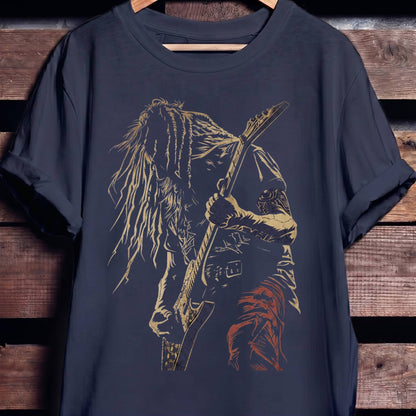 Heavy Metal Bassist Graphic Tee - The Music Frontiers
