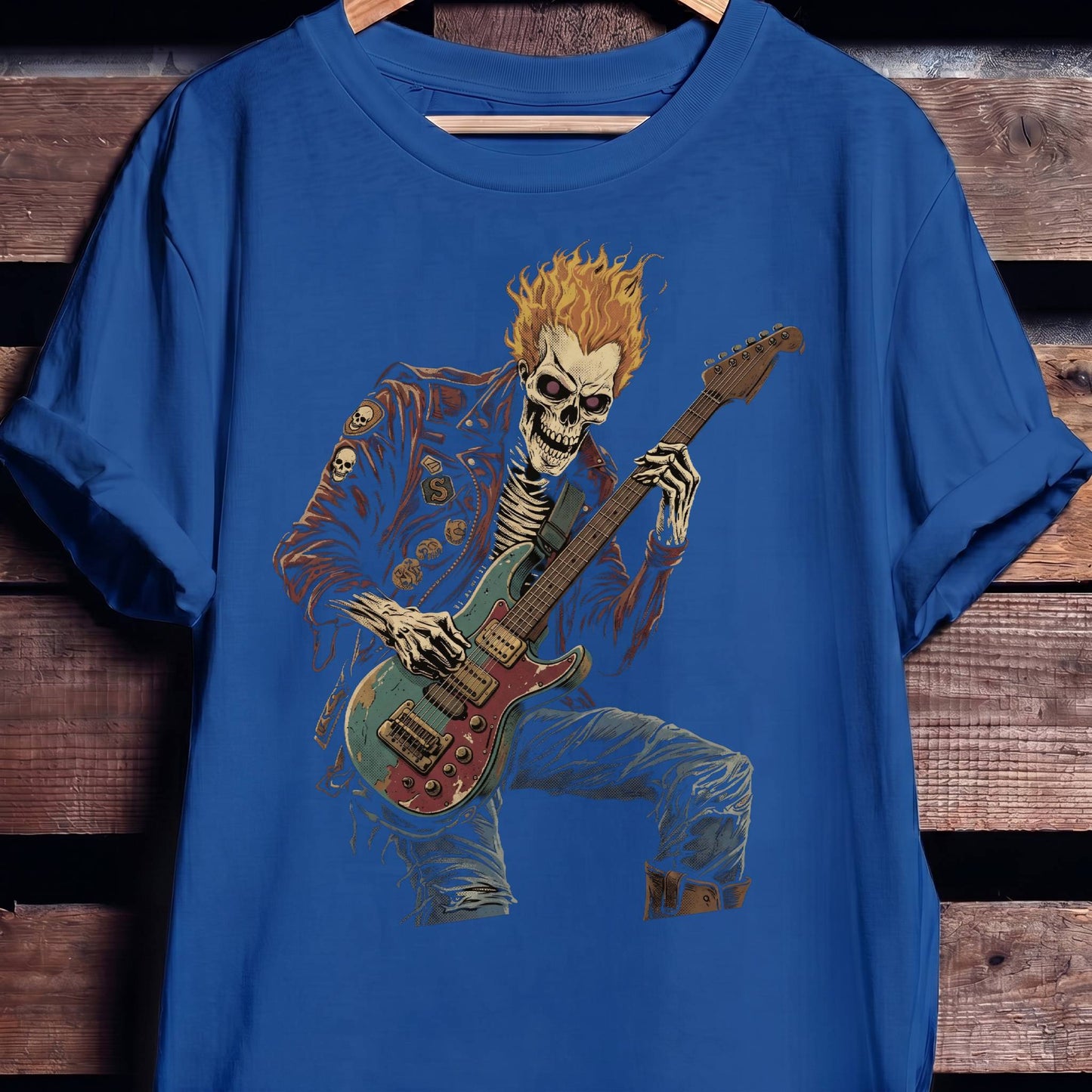 Heavy Metal Rocker Skull Tee - The Music Frontiers