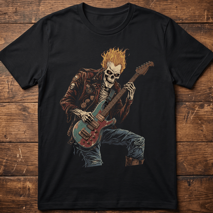Heavy Metal Rocker Skull Tee - The Music Frontiers
