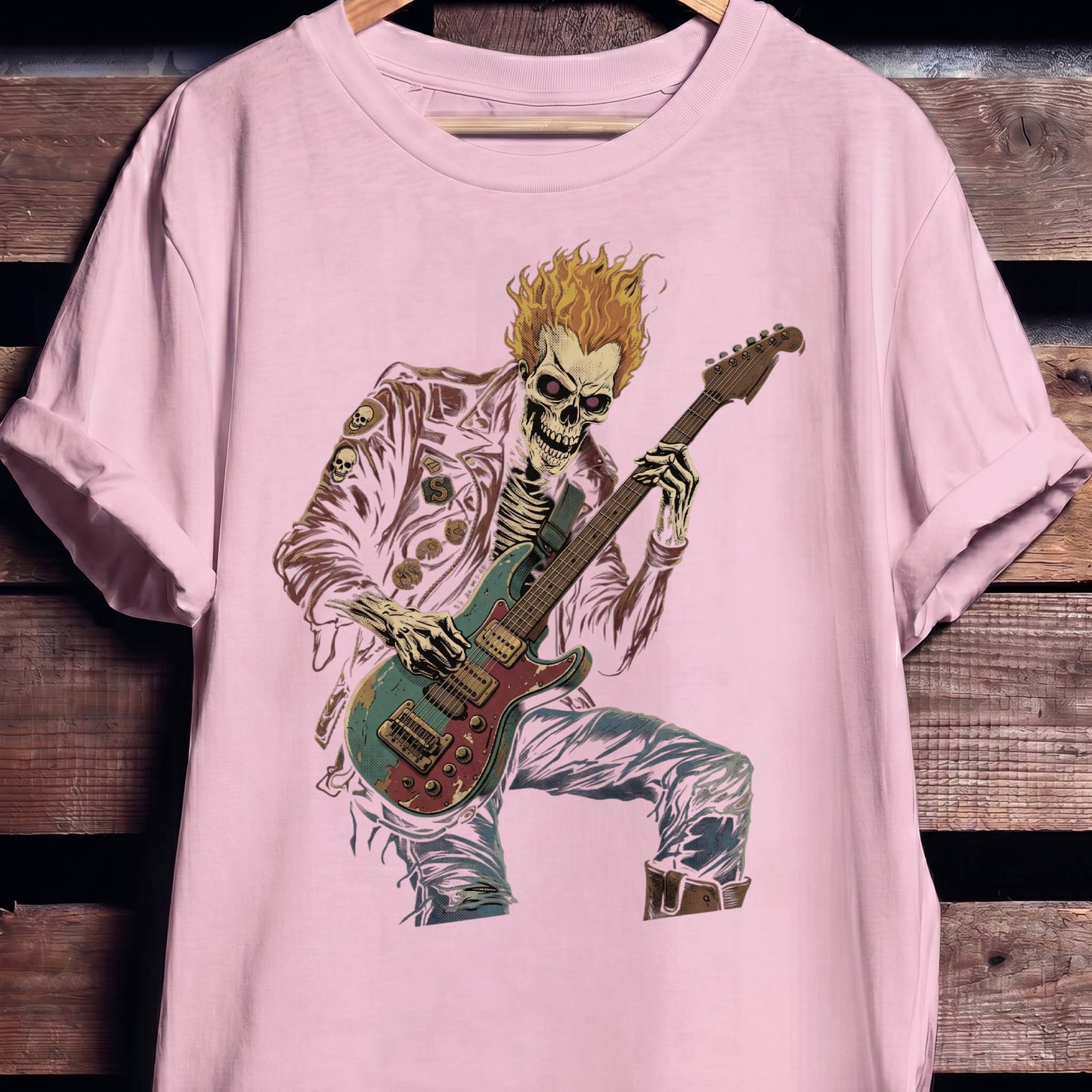 Heavy Metal Rocker Skull Tee - The Music Frontiers
