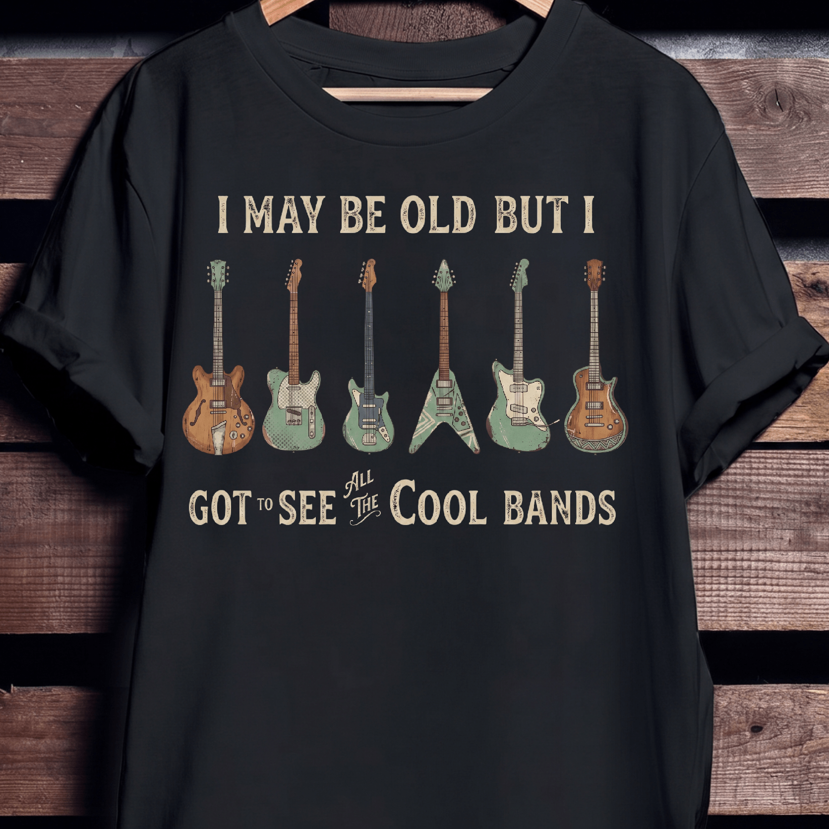 I May Be Old Cool Bands T-shirt - The Music Frontiers