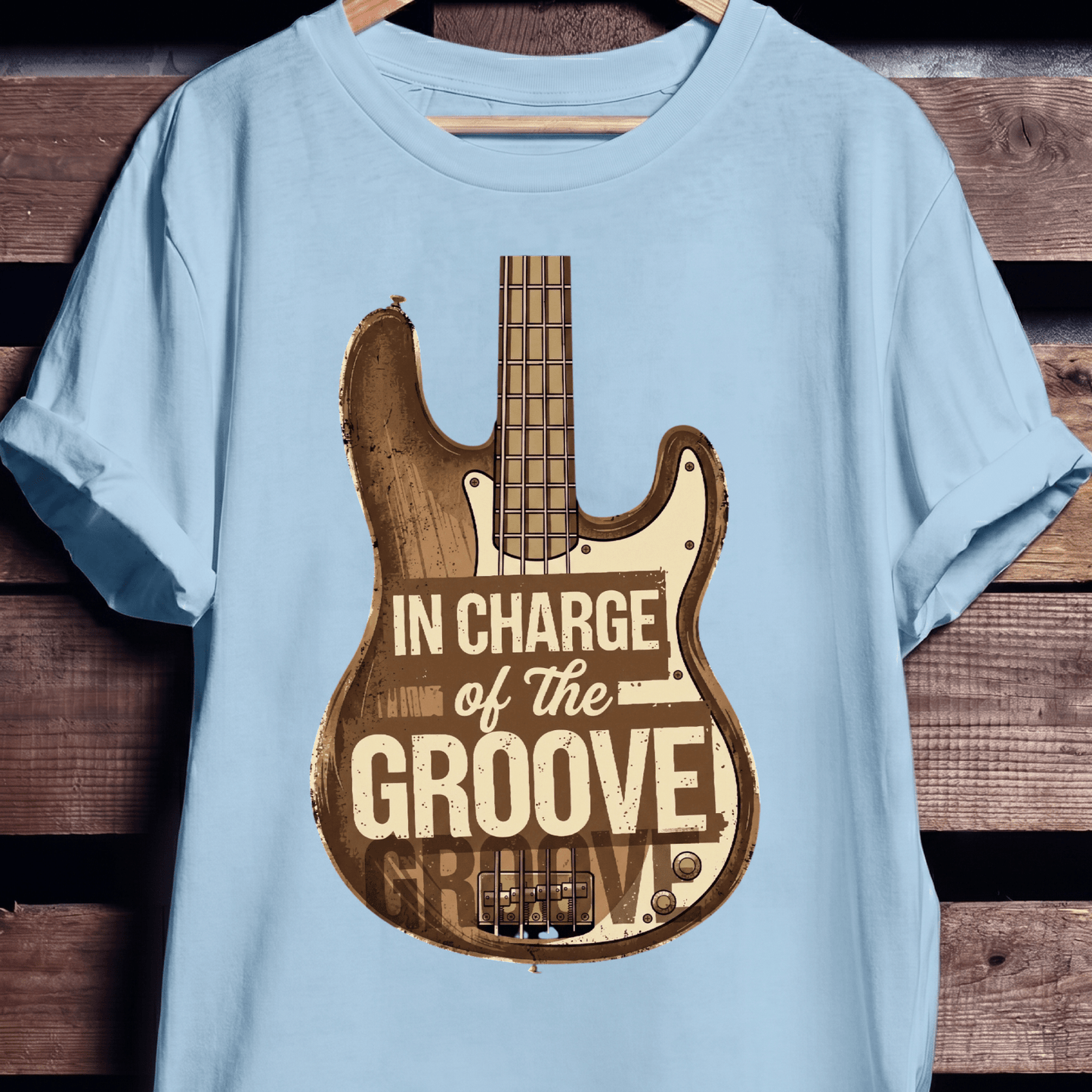 In Charge Of The Groove Bass Tee - The Music Frontiers