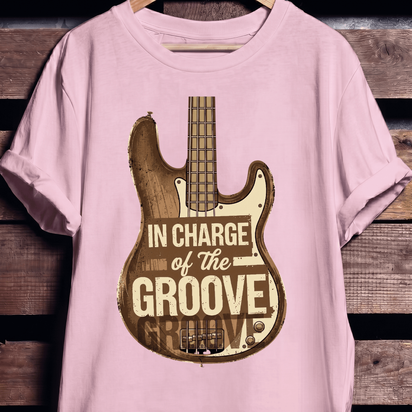 In Charge Of The Groove Bass Tee - The Music Frontiers